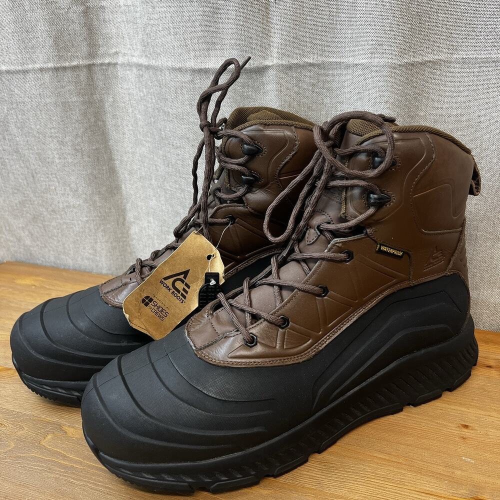 New Mammoth III - Leather Work Boots Size M/13 Unisex Composite Toe Waterproof